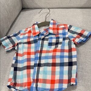 Koala Kids Colorful Plaid Button Down Shirt